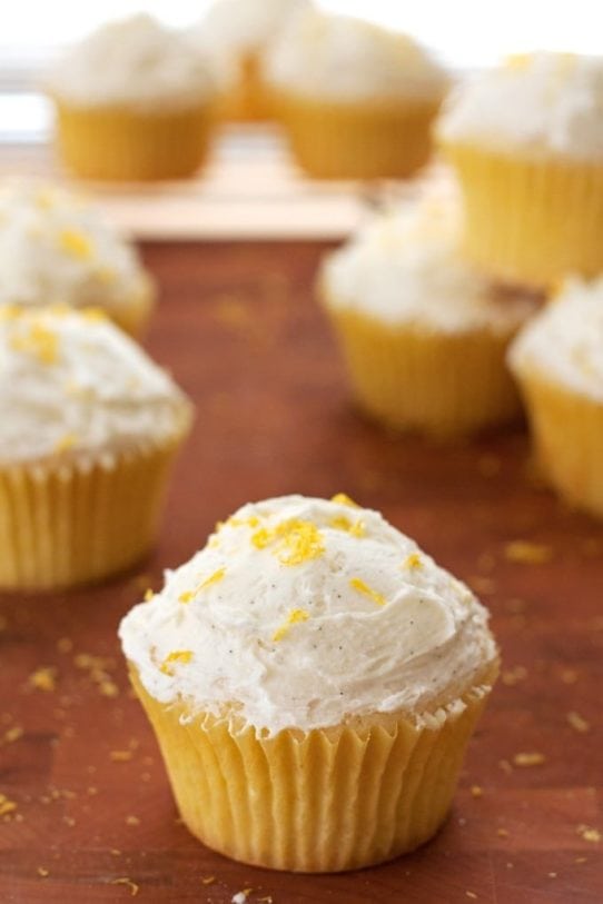 Lemon Cupcakes With Vanilla Bean Frosting Teaspoons